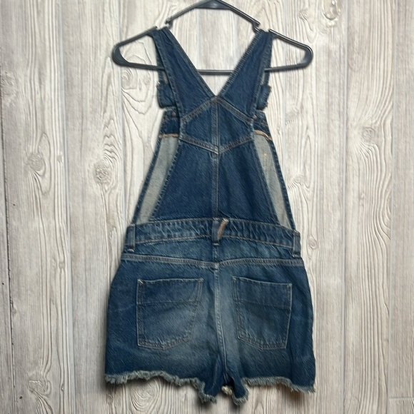 Free People Sunkissed Denim Short Overal Size 2 Cotton - Picture 4 of 6